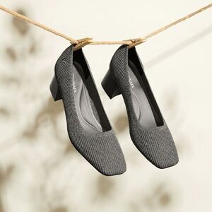 VIVAIA Square-Toe Chunky Heels gray‎ size EUR 41 US 9.5